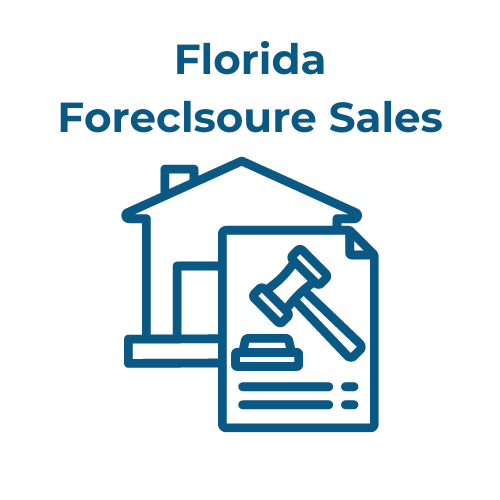 house with foreclosure sign logo